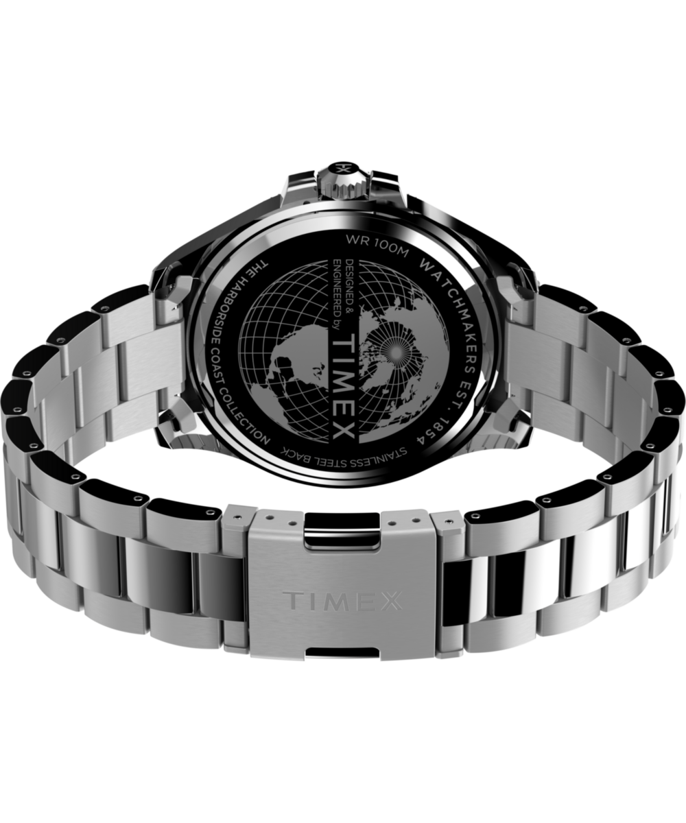 Timex Harborside Coast 43mm Stainless Steel Bracelet Watch