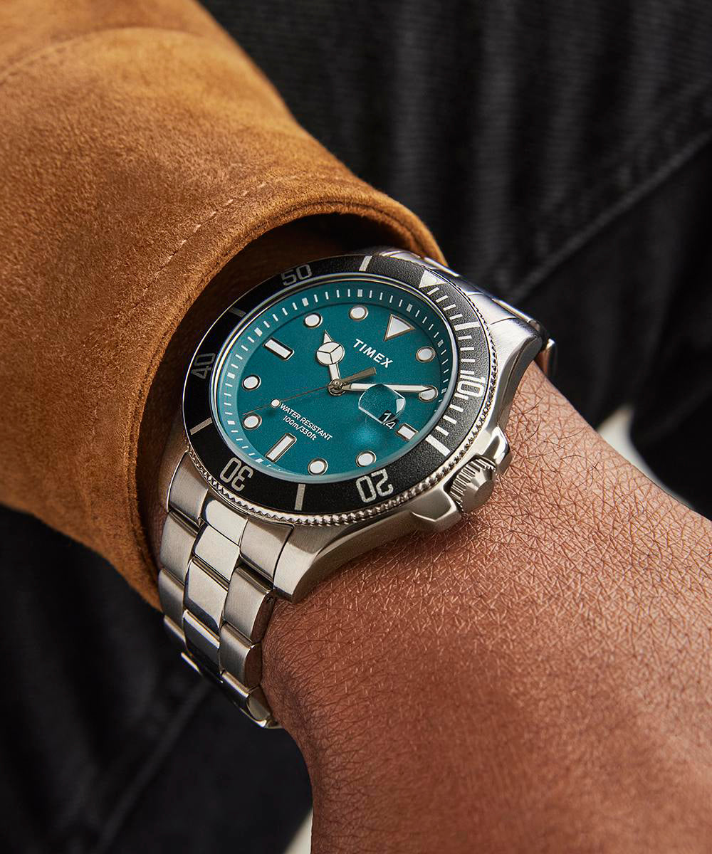 Timex Harborside Coast 43mm Stainless Steel Bracelet Watch