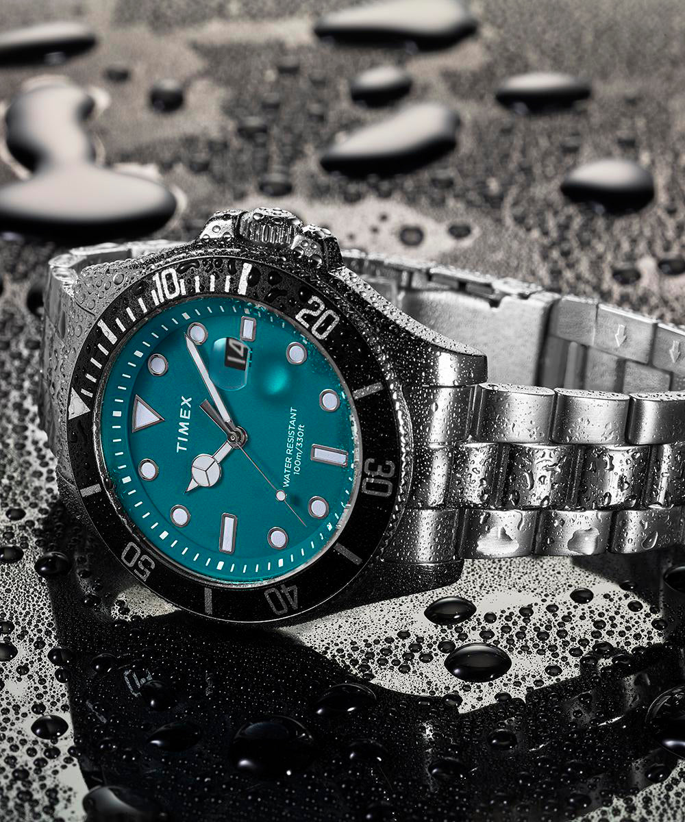 Timex Harborside Coast 43mm Stainless Steel Bracelet Watch
