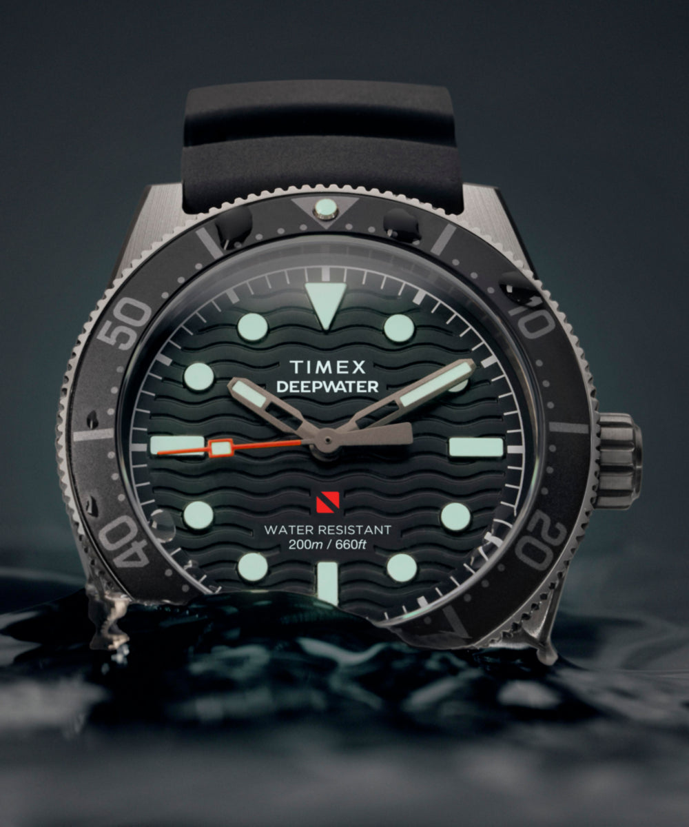 Timex Deepwater Reef 200 41mm Synthetic Rubber Strap Watch