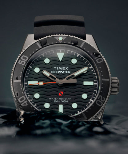 Timex Deepwater Reef 200 41mm Synthetic Rubber Strap Watch