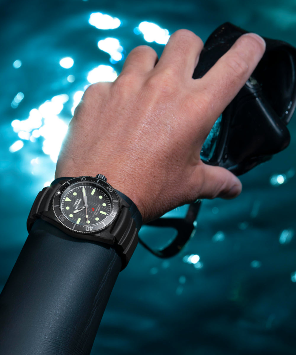 Timex Deepwater Reef 200 41mm Synthetic Rubber Strap Watch
