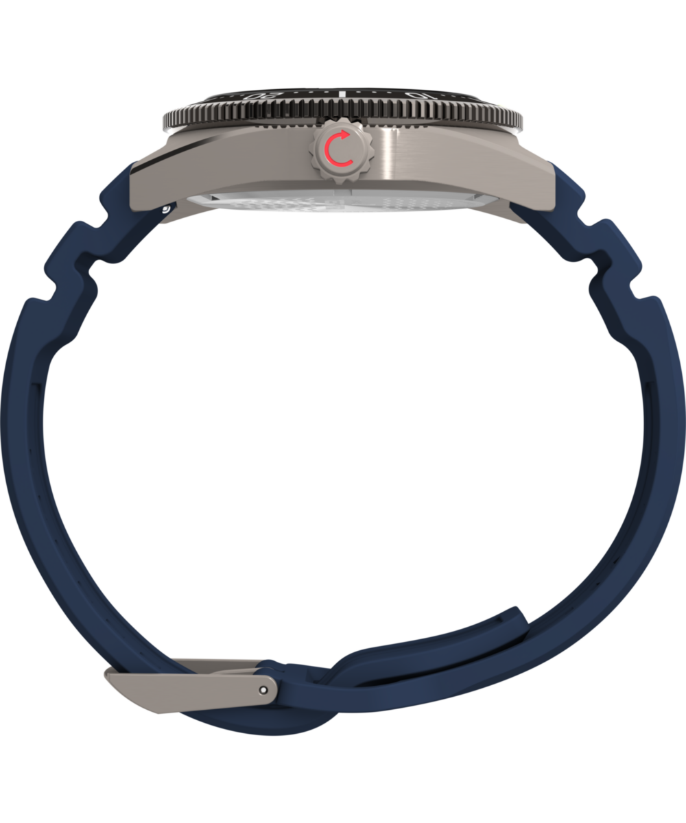 Timex Deepwater Reef 200 GMT 41mm Synthetic Rubber Strap Watch