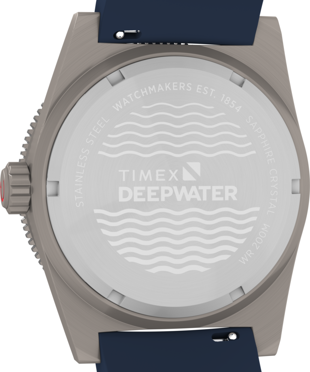 Timex Deepwater Reef 200 GMT 41mm Synthetic Rubber Strap Watch