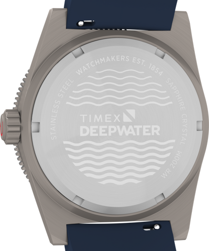 Timex Deepwater Reef 200 GMT 41mm Synthetic Rubber Strap Watch