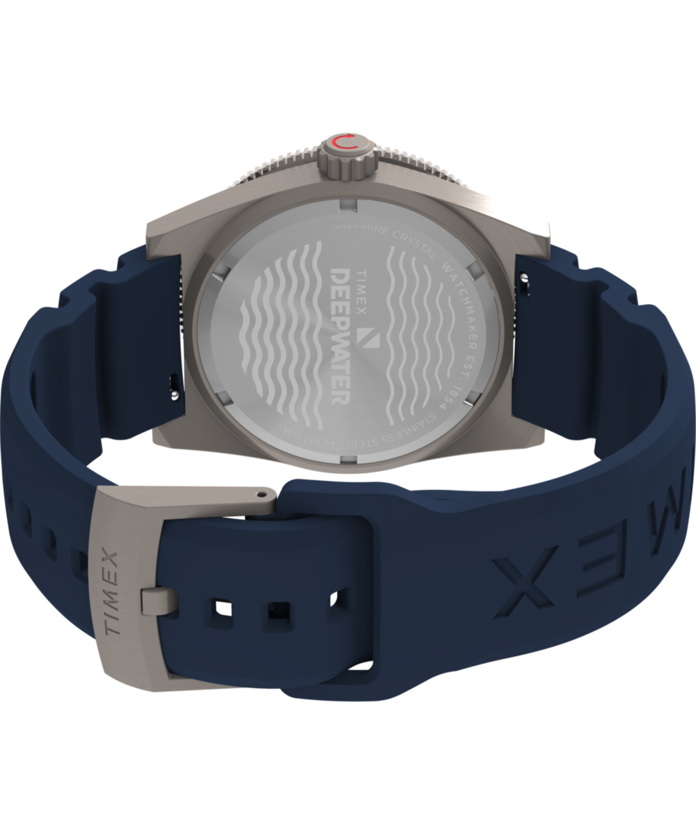 Timex Deepwater Reef 200 GMT 41mm Synthetic Rubber Strap Watch