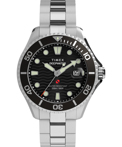 Timex Deepwater Meridian 200 44mm Stainless Steel Bracelet Watch