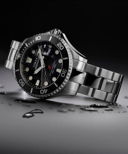 Timex Deepwater Meridian 200 44mm Stainless Steel Bracelet Watch