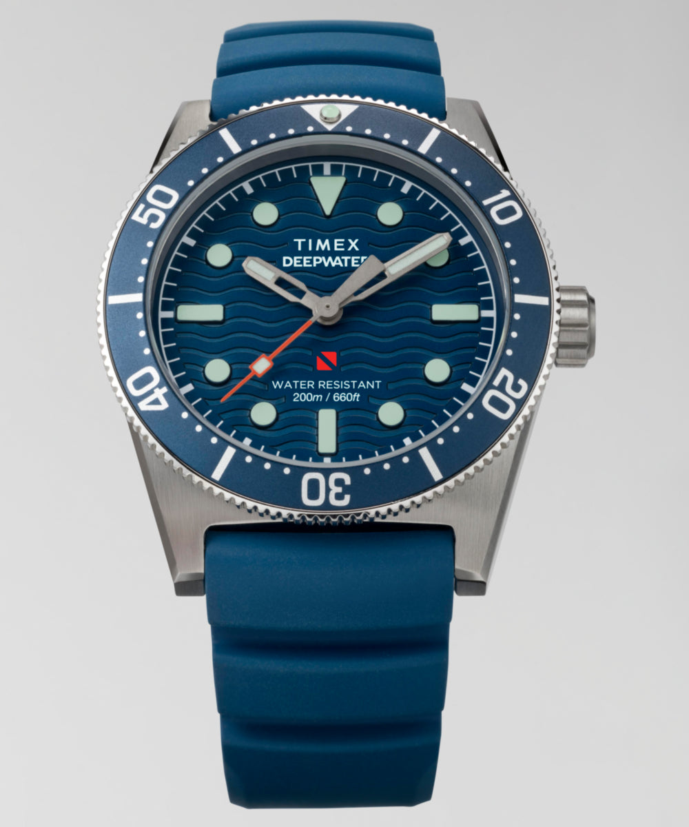 Timex Deepwater Reef 200 41mm Synthetic Rubber Strap Watch