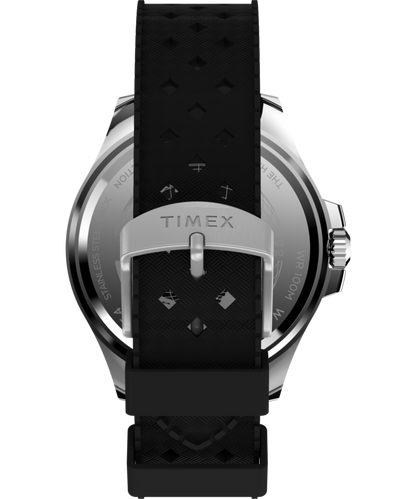 Timex Harborside Coast 44mm Synthetic Rubber Strap Watch