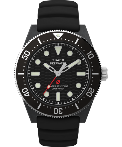 Timex Deepwater Reef 200 XCF 43mm Synthetic Rubber Strap Watch