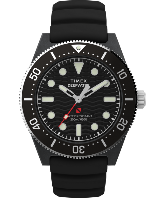 Timex Deepwater Reef 200 XCF 43mm Synthetic Rubber Strap Watch