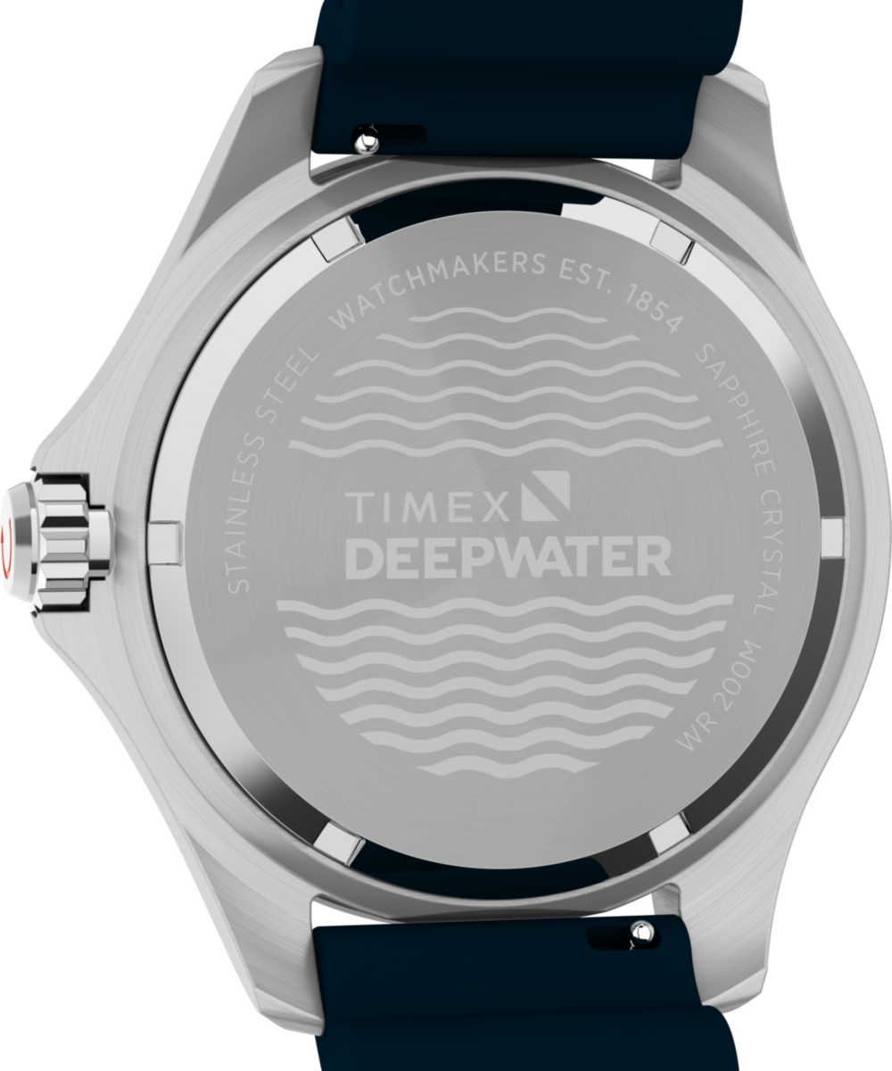 Timex Deepwater Meridian 200 44mm Synthetic Rubber Strap Watch