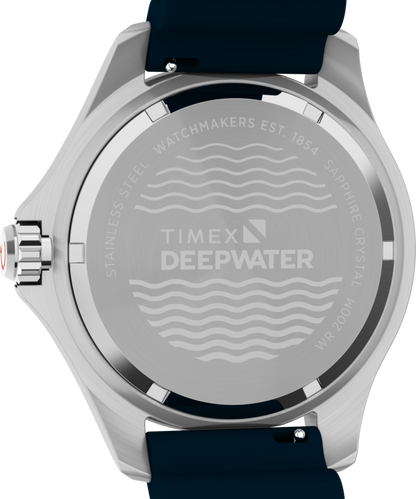 Timex Deepwater Meridian 200 44mm Synthetic Rubber Strap Watch