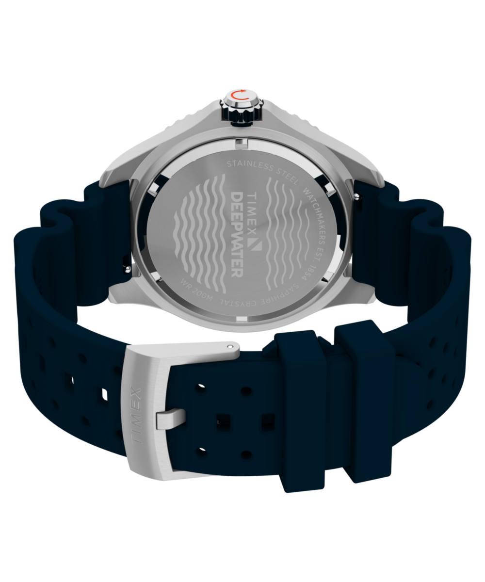 Timex Deepwater Meridian 200 44mm Synthetic Rubber Strap Watch