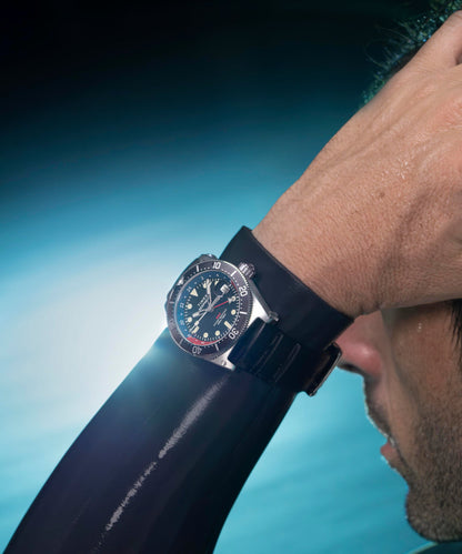 Timex Deepwater Reef 200 GMT 41mm Synthetic Rubber Strap Watch