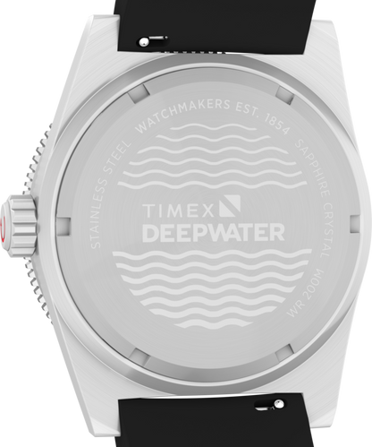 Timex Deepwater Reef 200 GMT 41mm Synthetic Rubber Strap Watch