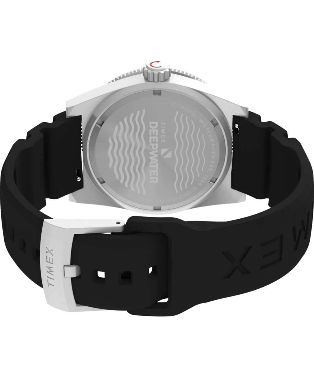 Timex Deepwater Reef 200 GMT 41mm Synthetic Rubber Strap Watch