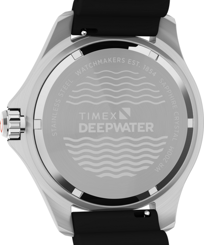 Timex Deepwater Meridian 200 44mm Synthetic Rubber Strap Watch