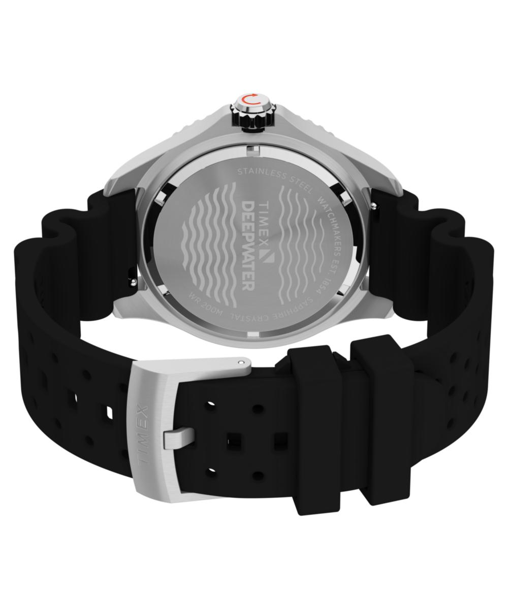 Timex Deepwater Meridian 200 44mm Synthetic Rubber Strap Watch