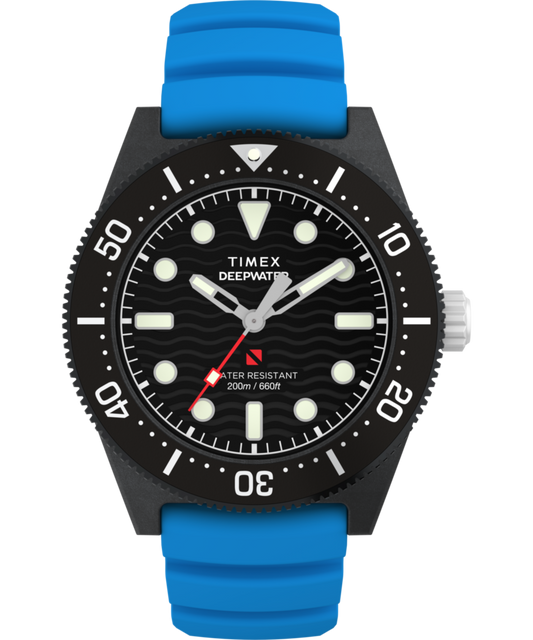 Timex Deepwater Reef 200 XCF 43mm Synthetic Rubber Strap Watch
