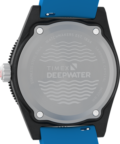 Timex Deepwater Reef 200 XCF 43mm Synthetic Rubber Strap Watch