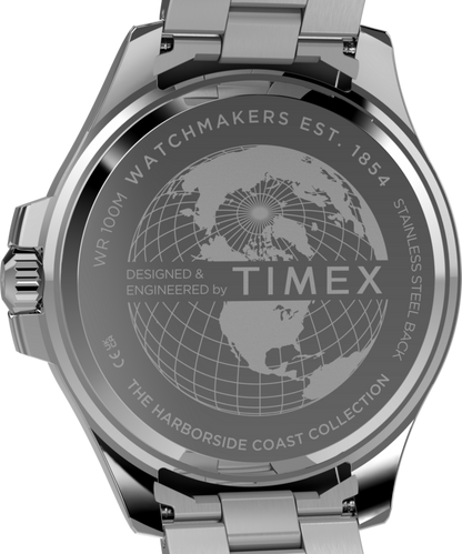 Timex Harborside Coast Multifunction 43mm Stainless Steel Bracelet Watch