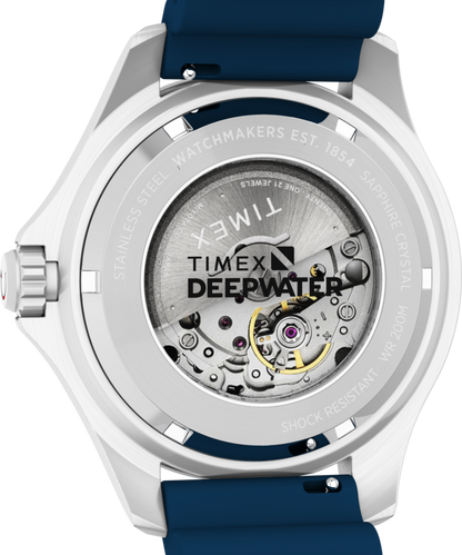 Timex Deepwater Meridian 200 Automatic 44mm HNBR Rubber Strap Watch
