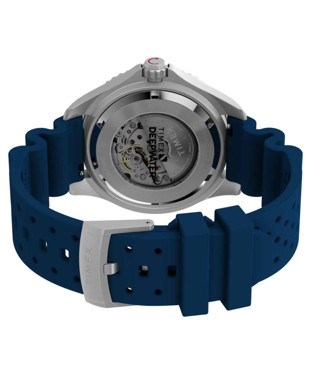 Timex Deepwater Meridian 200 Automatic 44mm HNBR Rubber Strap Watch