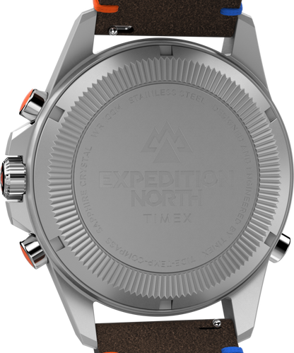 Timex Expedition Tide-Temp-Compass 43mm Eco-Friendly Leather Strap Watch