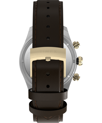 Timex Waterbury Heritage Chronograph 39mm Leather Strap Watch