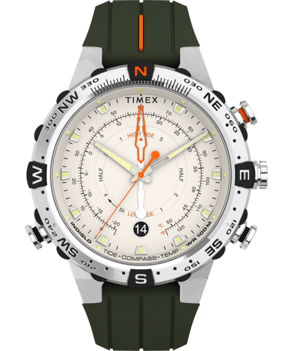 Timex Expedition Tide-Temp-Compass 45mm Silicone Strap Watch