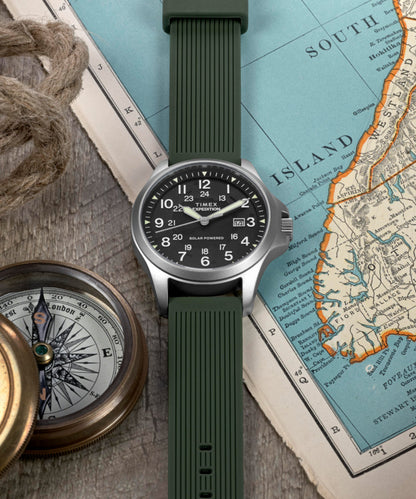 Timex Expedition Field Post Solar 41mm Silicone Strap Watch
