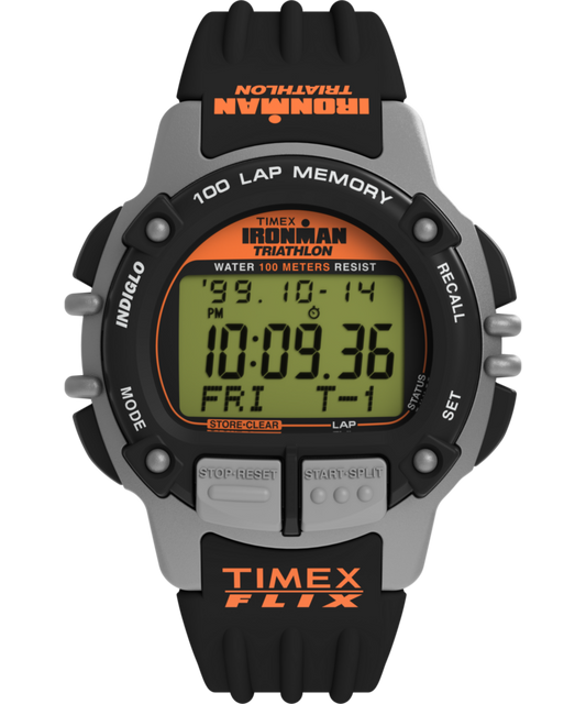 Timex TIMEX IRONMAN Flix 100 Lap 42mm PU Strap Watch