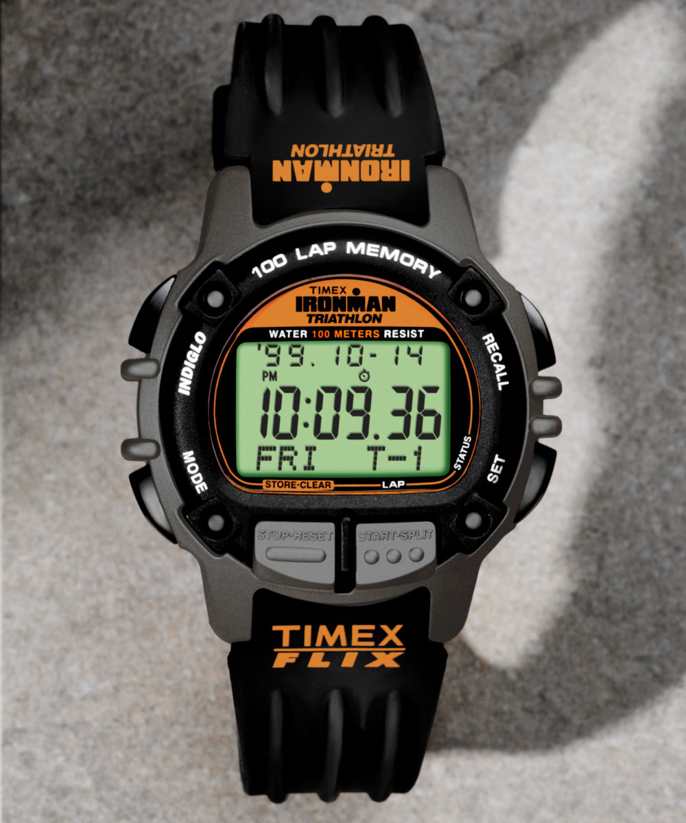 Timex TIMEX IRONMAN Flix 100 Lap 42mm PU Strap Watch