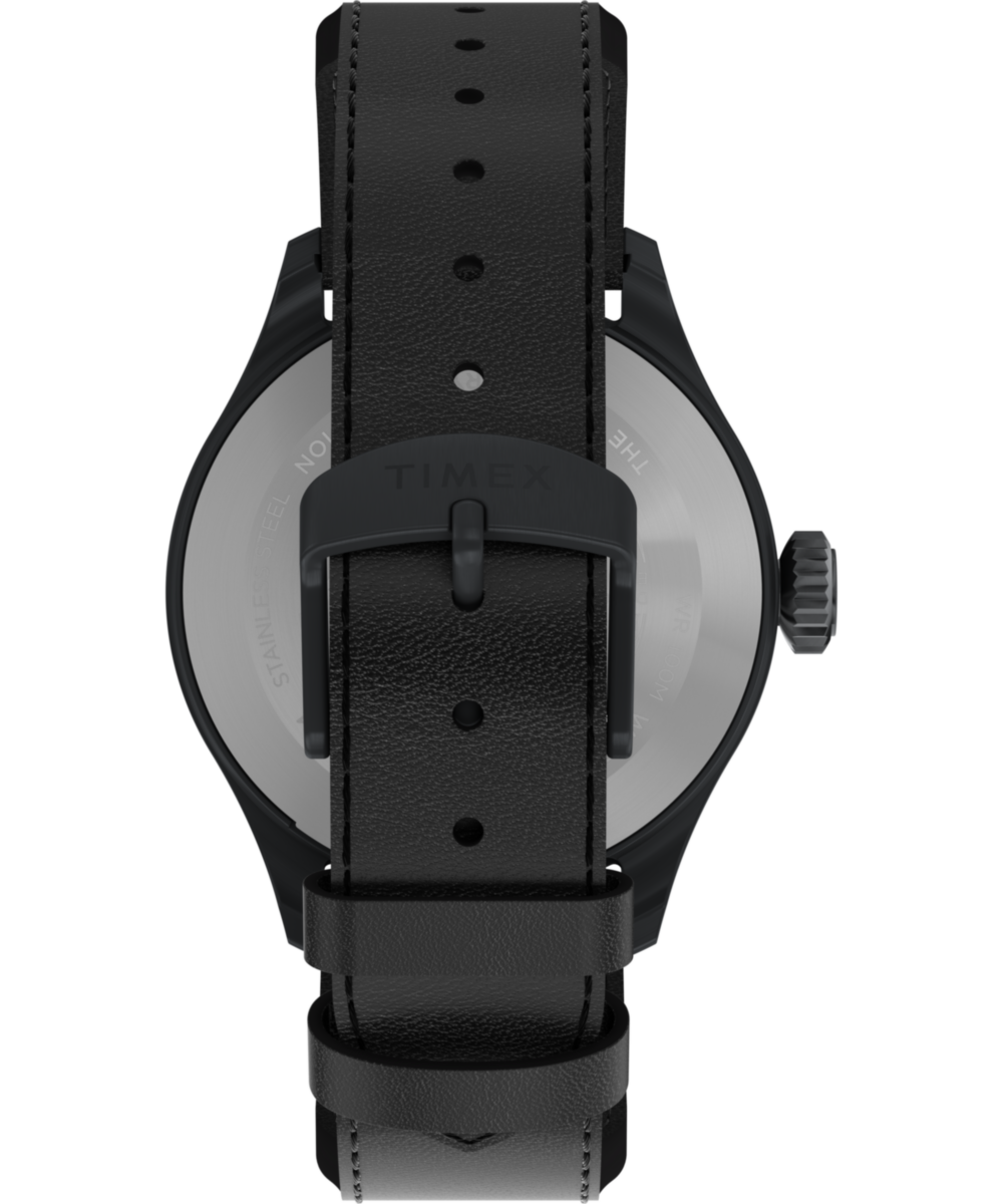 Timex Waterbury Ace 41mm Leather Strap Watch