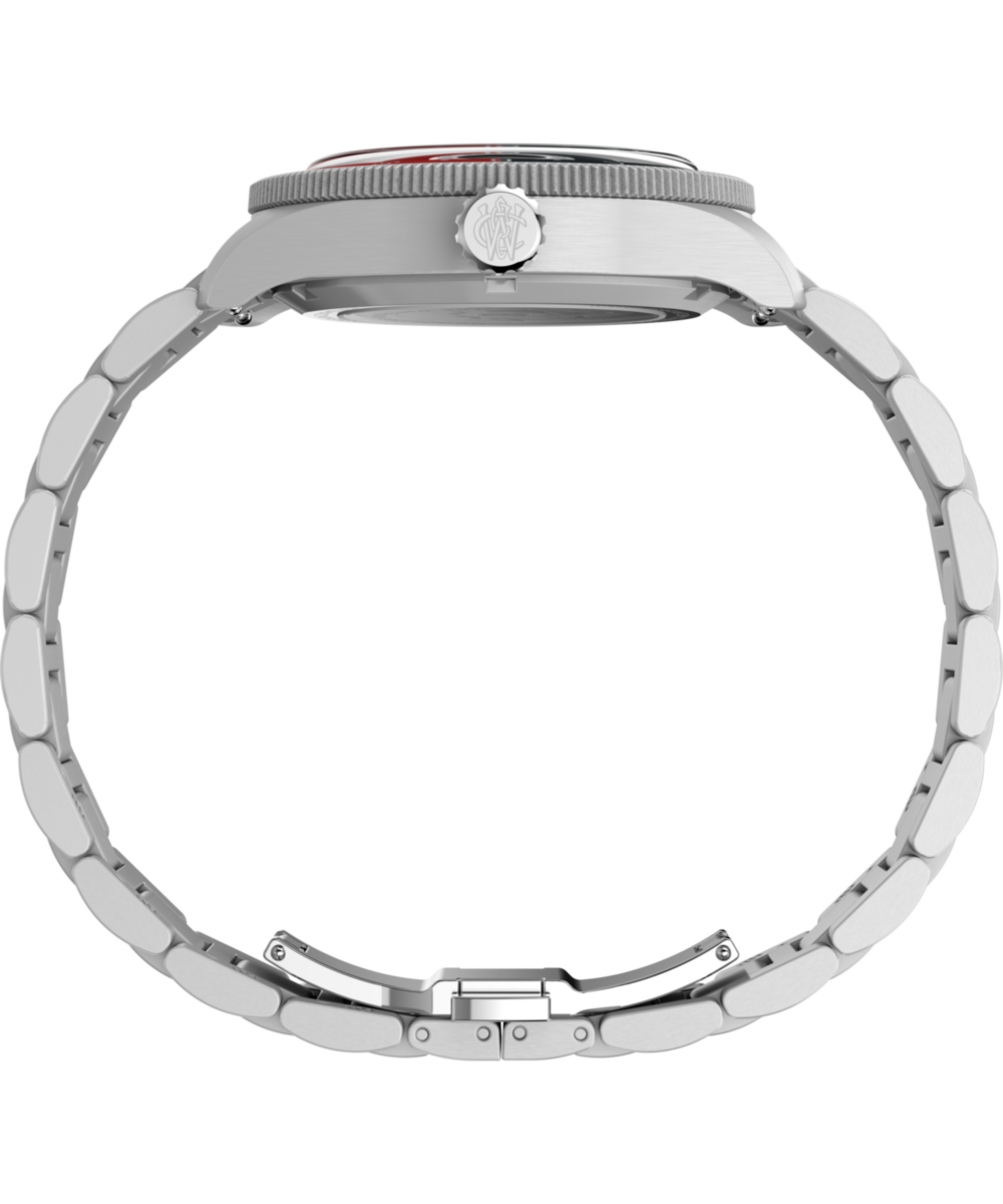 Timex Waterbury Heritage Automatic GMT 41.5mm Stainless Steel Bracelet Watch