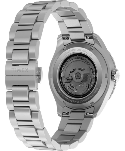 Timex Waterbury Heritage Automatic GMT 41.5mm Stainless Steel Bracelet Watch