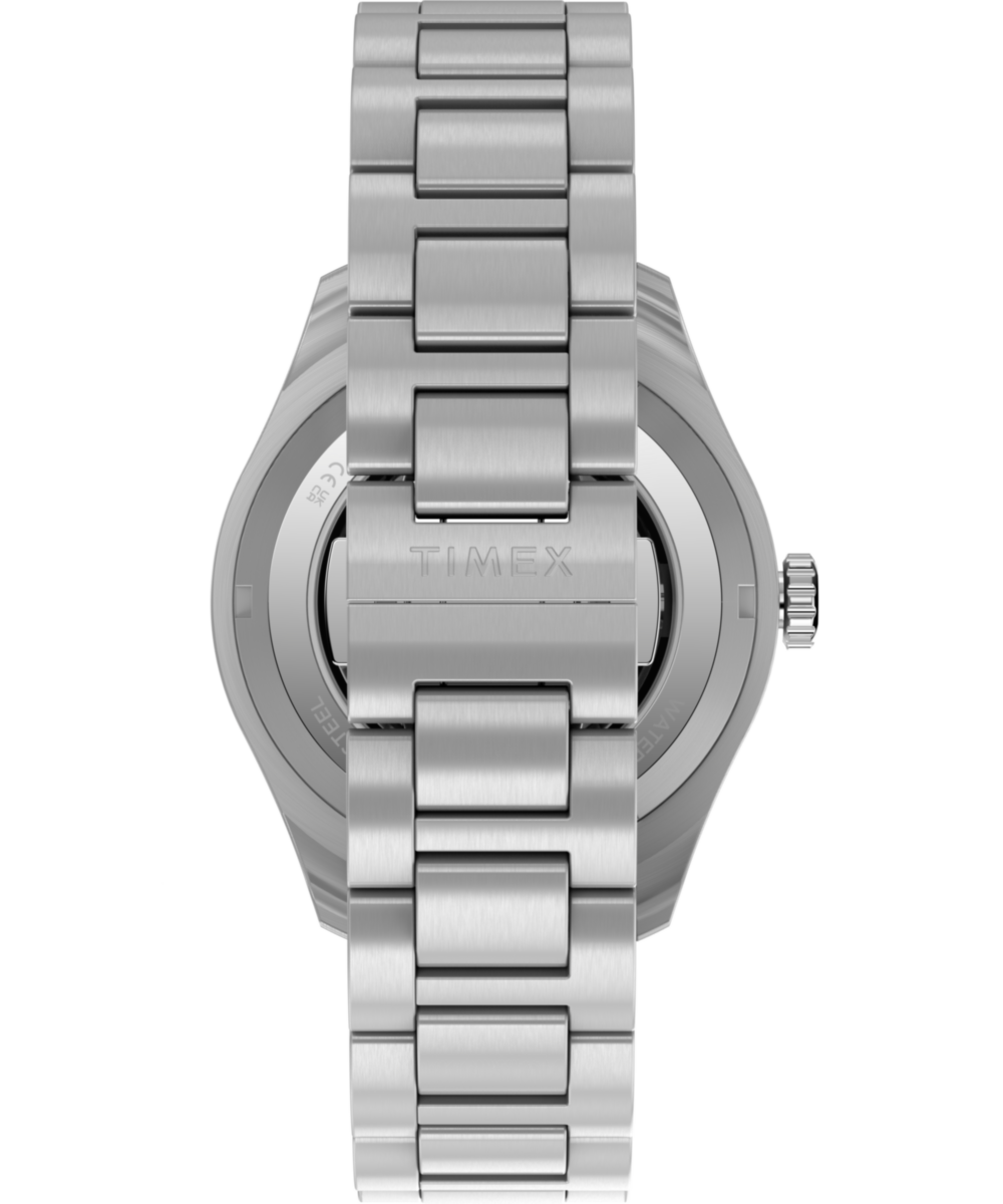 Timex Waterbury Heritage Automatic GMT 41.5mm Stainless Steel Bracelet Watch