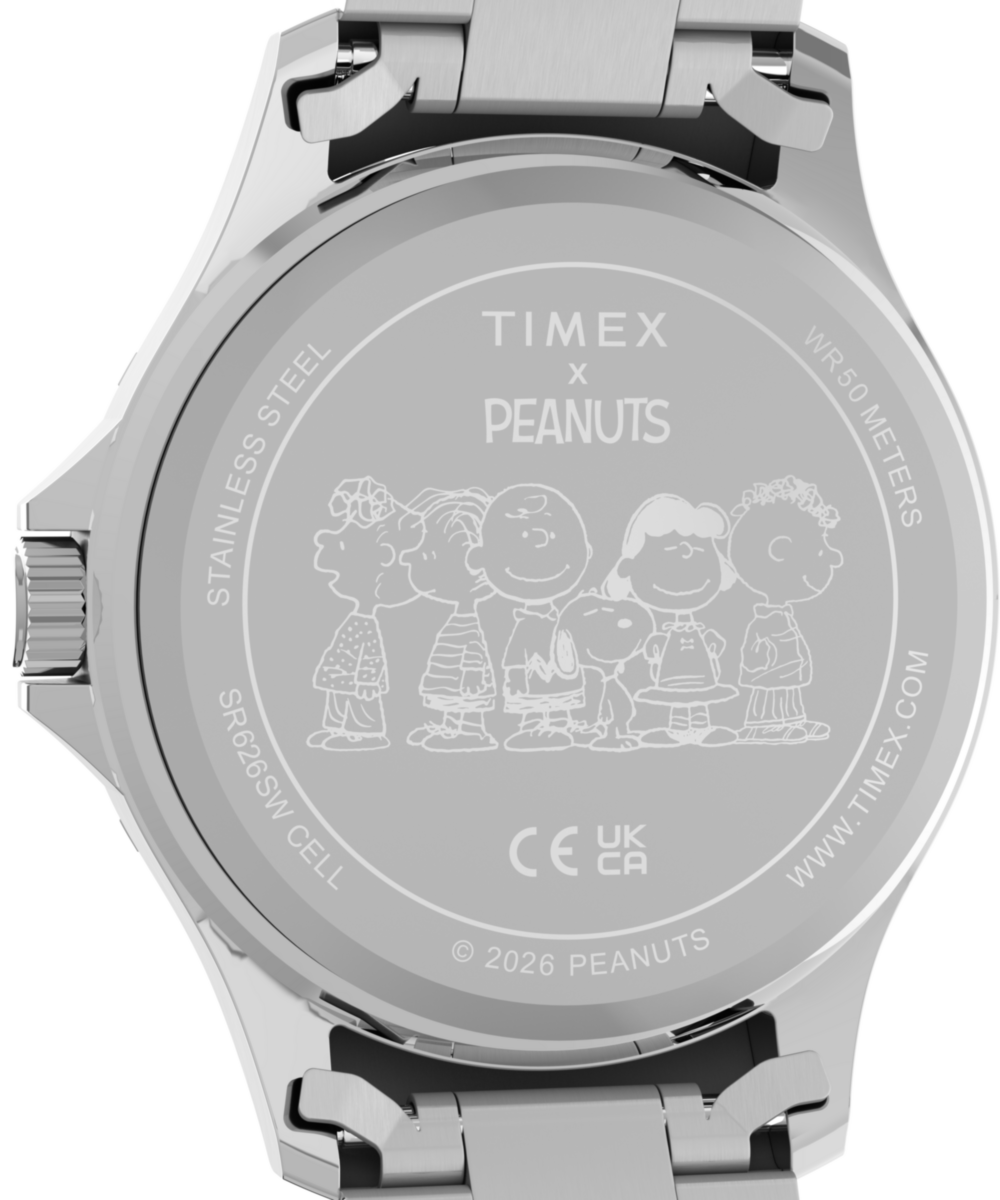 Timex Peanuts x Timex Navi Snoopy Soccer 41mm Stainless Steel Bracelet Watc