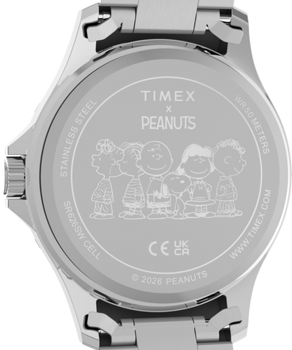 Timex Peanuts x Timex Navi Snoopy Soccer 41mm Stainless Steel Bracelet Watc