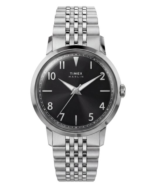 Timex Marlin Quartz 34mm Stainless Steel Bracelet Watch