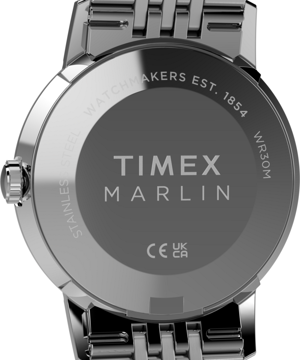 Timex Marlin Quartz 34mm Stainless Steel Bracelet Watch