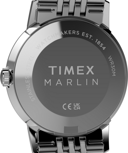 Timex Marlin Quartz 34mm Stainless Steel Bracelet Watch