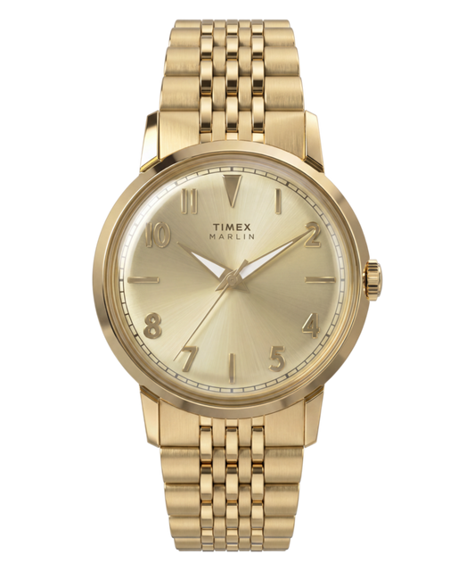 Timex Marlin Quartz 34mm Stainless Steel Bracelet Watch