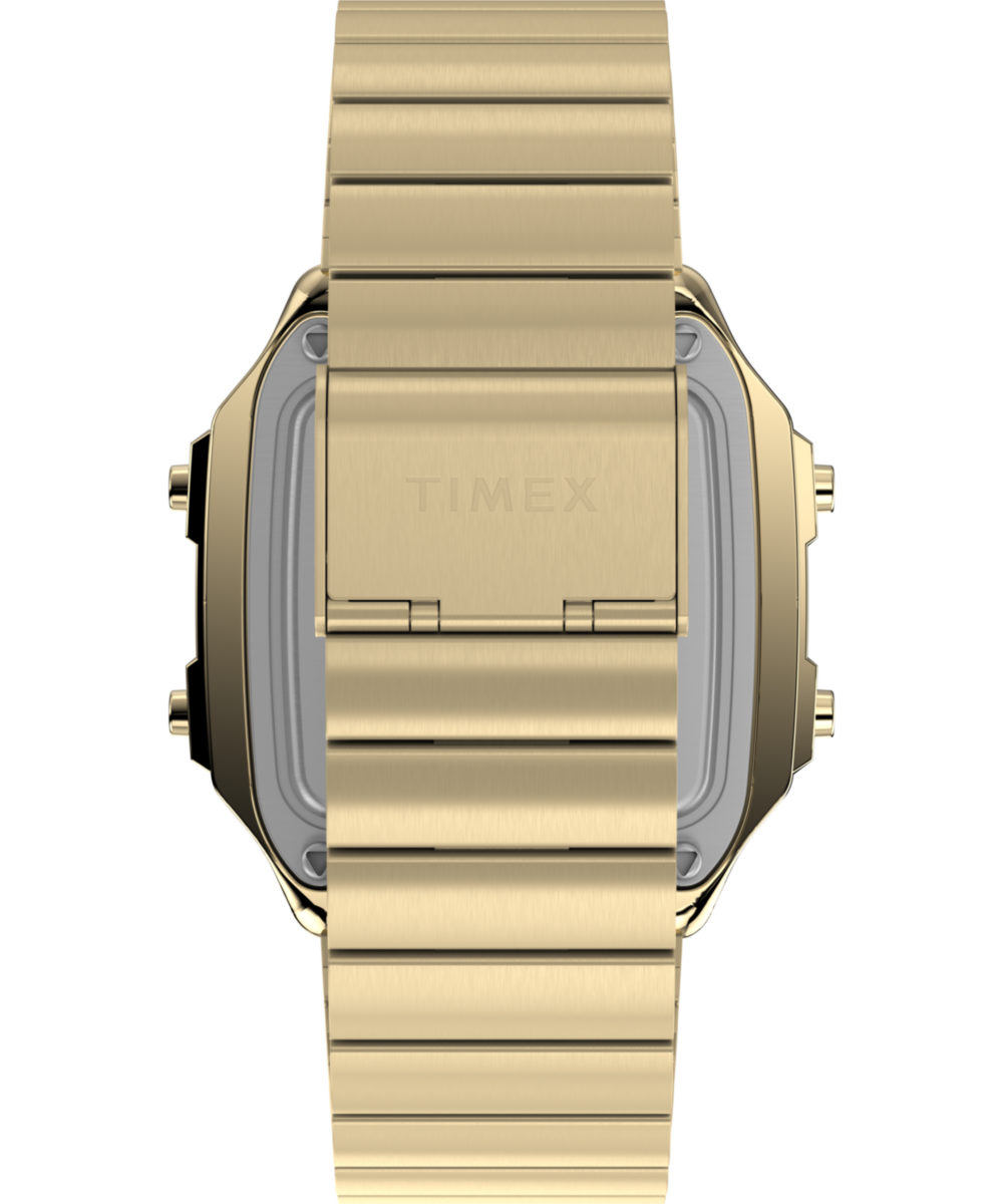 Timex World Time Digital 40mm Stainless Steel Bracelet Watch