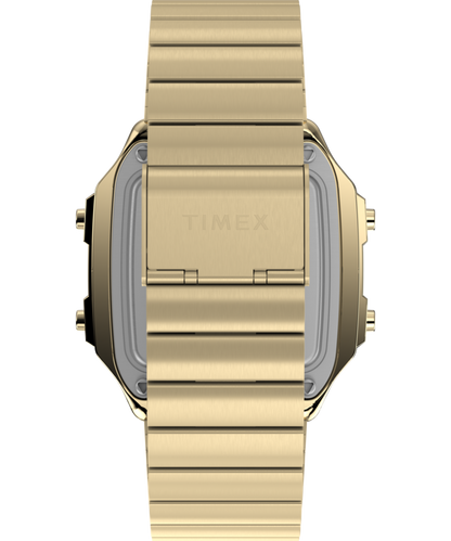 Timex World Time Digital 40mm Stainless Steel Bracelet Watch
