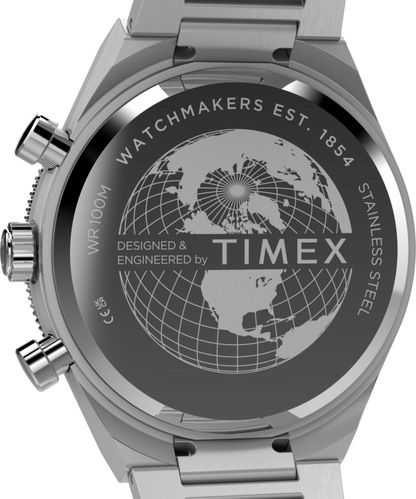Timex Q Timex Continental Chronograph 40mm Stainless Steel Bracelet Watch
