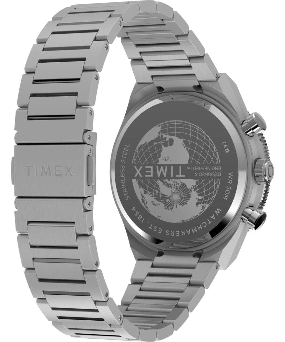 Timex Q Timex Continental Chronograph 40mm Stainless Steel Bracelet Watch