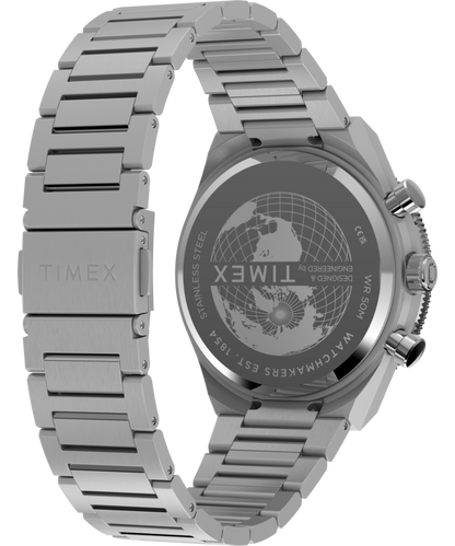 Timex Q Timex Continental Chronograph 40mm Stainless Steel Bracelet Watch